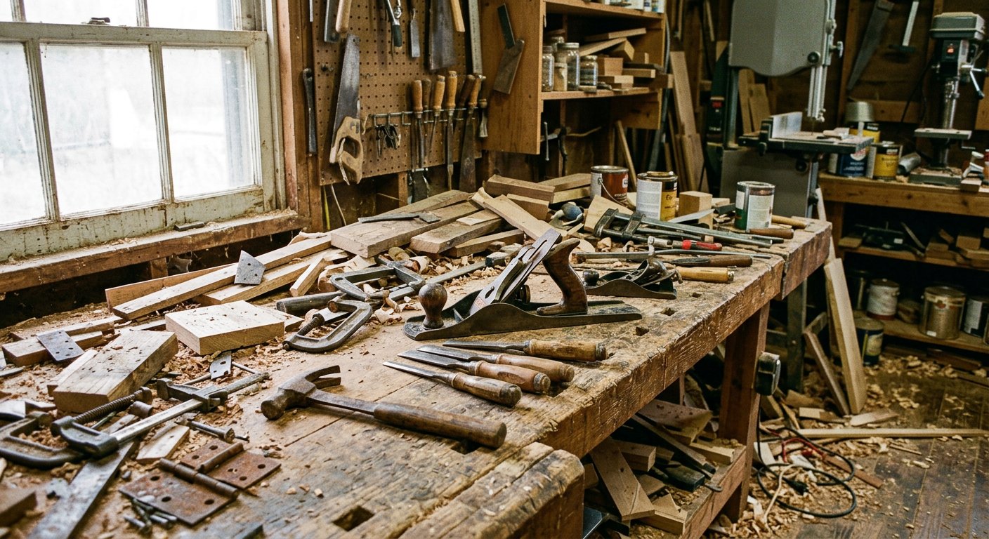 Bancada do atelier
